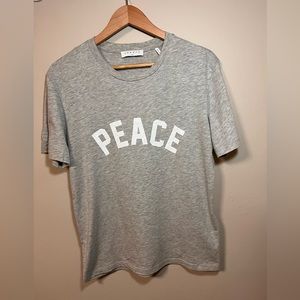 Sandro “Peace” gray tee, medium